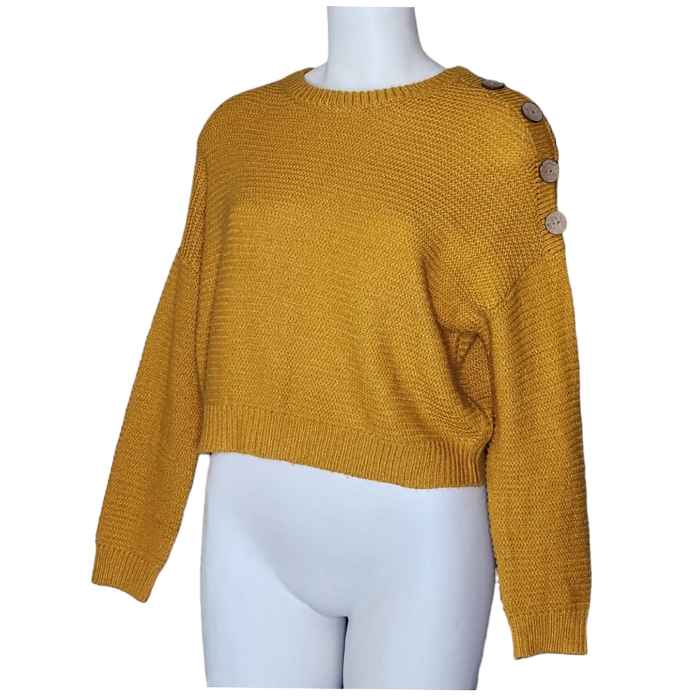 Polly & Esther Button-Detail Women's Sweater. Size XS